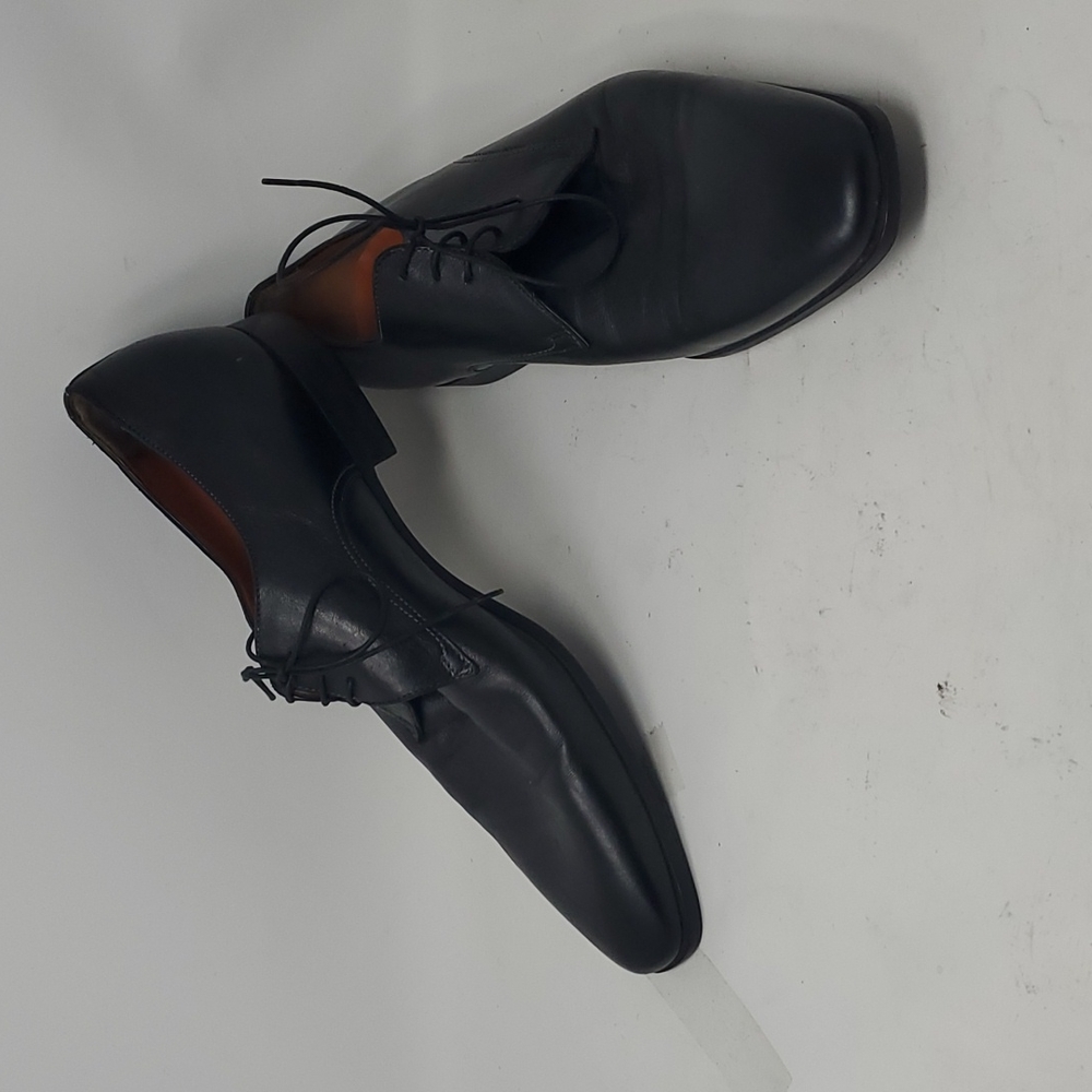 Men's 13 Santoni Italy Black Formal Shoes